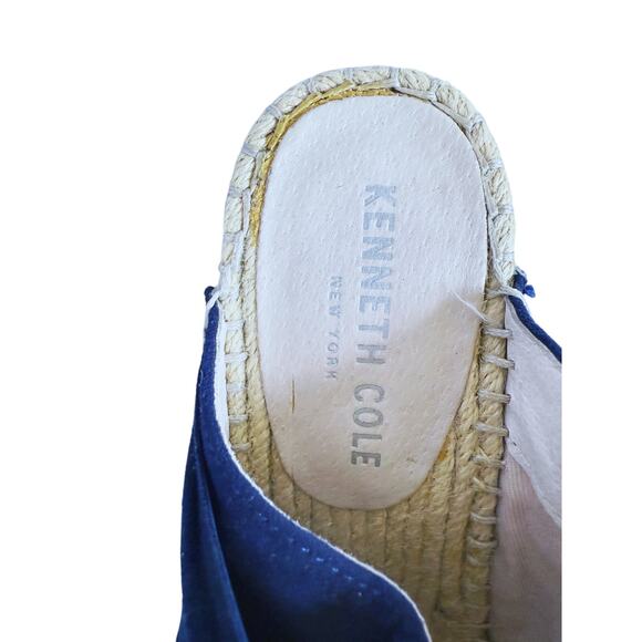 Kenneth Cole Odele Suede Espadrille Wedge Slide Sandals Size 6.5 M Coastal Boho - Picture 7 of 12